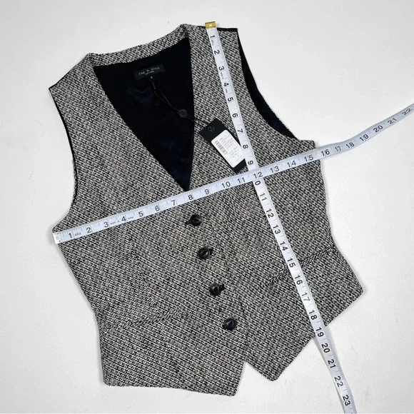 NEW! Rag & Bone Priya Tweed Vest - Picture 3 of 10